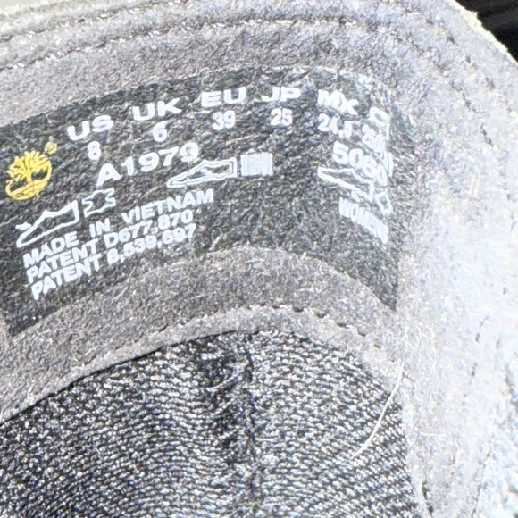 Timberland Atlantic Heights Black Leather‎ Chelsea Boots Block Heel Size 8 - Picture 12 of 12